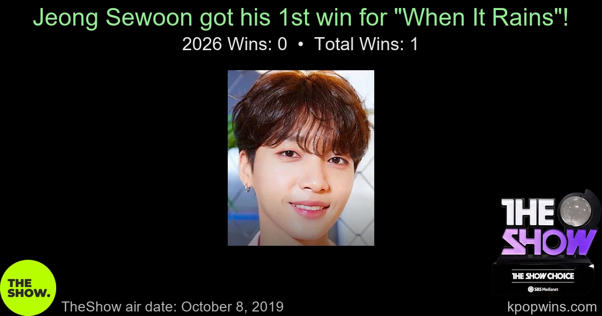 Jeong Sewoon - When It Rains